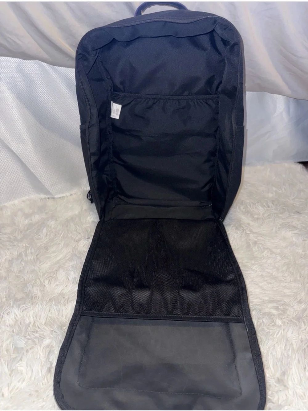 TCU Nike Horned Frog Logo Team Issued Black and Purple Travel Backpack